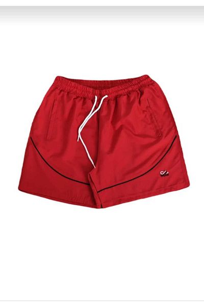 TUWAN sport Men's Large Size Black Zipper Pocket Mesh Sea Shorts