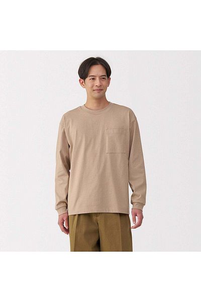 Muji تي شيرت كول تاتش واسع الأكمام