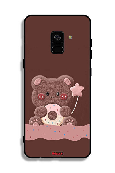 Tolwak غطاء حماية بتصميم دب دونات من سامسونج جالكسي A8 بلس (2018)