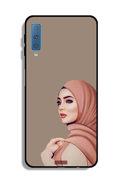 Tolwak غطاء حماية لهاتف سامسونج جالاكسي A7 (2018) بطبعة فتاة محجبة جميلة