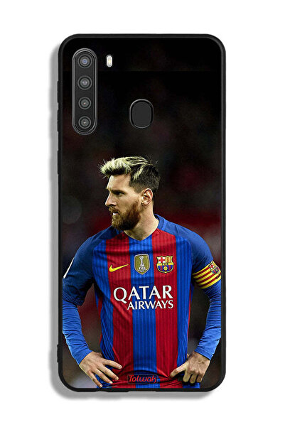 Tolwak غطاء حماية لهاتف سامسونج جالاكسي A21 ميسي برشلونة