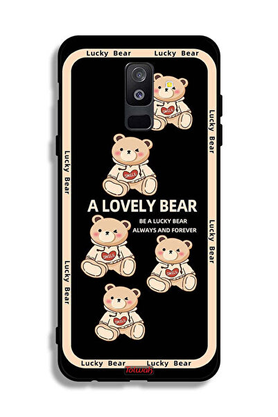 Tolwak غطاء حماية لهاتف سامسونج جالكسي A6 بلس (2018) - دب جميل