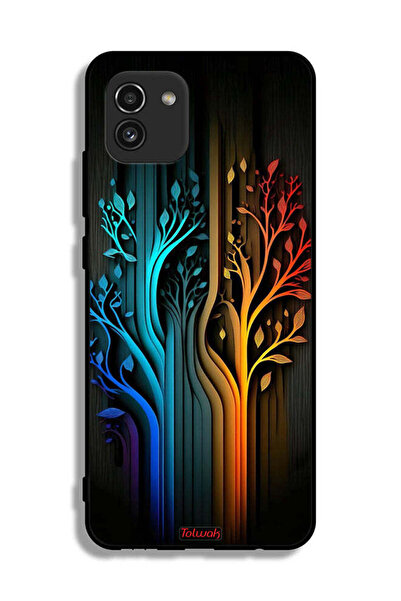 Tolwak غطاء واقي لغطاء الحماية سامسونج جالاكسي A03 غطاء حماية أوراق الشجرة الفني
