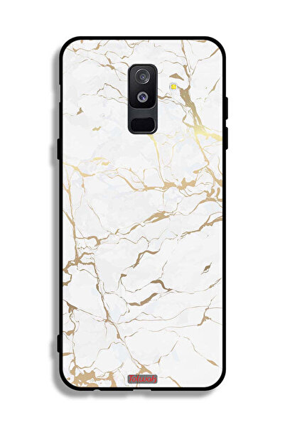 Tolwak غطاء حماية لهاتف Samsung Galaxy A6 Plus (2018) بنمط رخامي