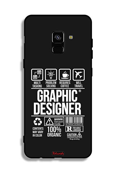Tolwak غطاء حماية لهاتف Samsung Galaxy A8 Plus (2018) - ملصق مصمم جرافيكي