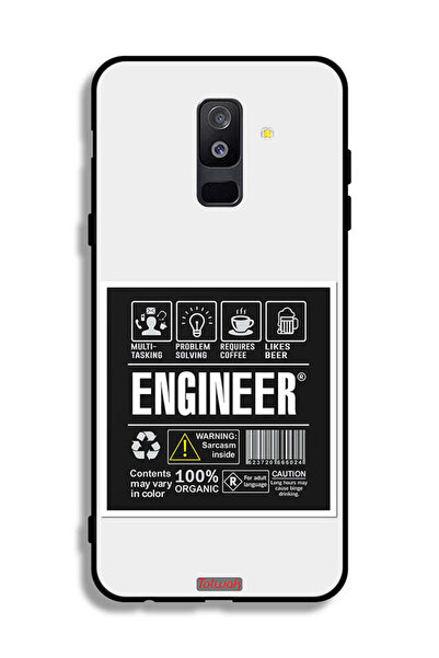 Tolwak سامسونج جالاكسي A6 بلس (2018) غطاء واقي لغطاء الحماية ملصق المهندس