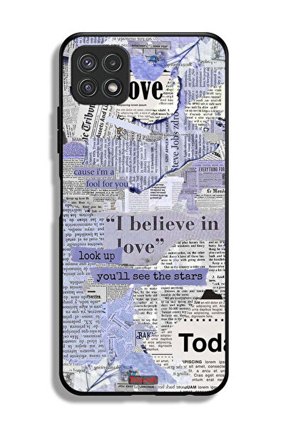 Tolwak غطاء حماية لهاتف سامسونج جالاكسي A22 5G، قطع من الصحف