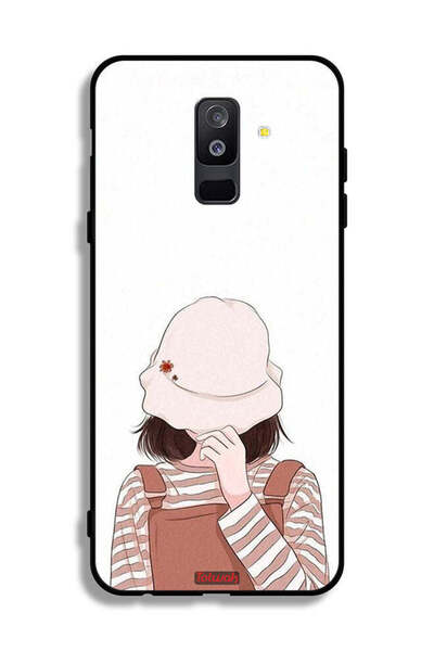 Tolwak غطاء حماية لهاتف سامسونج جالاكسي A6 بلس (2018) بغطاء للوجه من القبعة