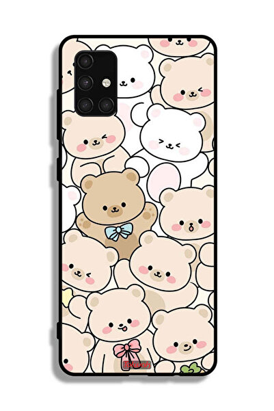 Tolwak غطاء حماية لهاتف سامسونج جالاكسي A71 4G بنقشة دببة