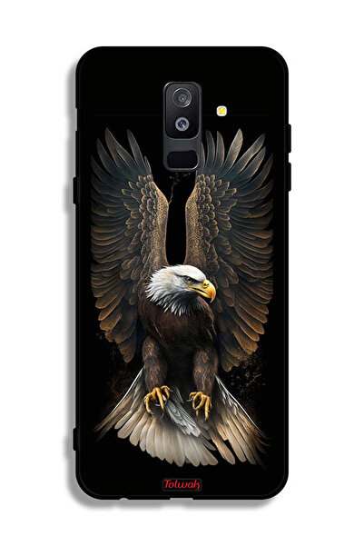Tolwak غطاء حماية لهاتف سامسونج جالاكسي A6 بلس (2018) بتصميم أجنحة النسر المنتشر