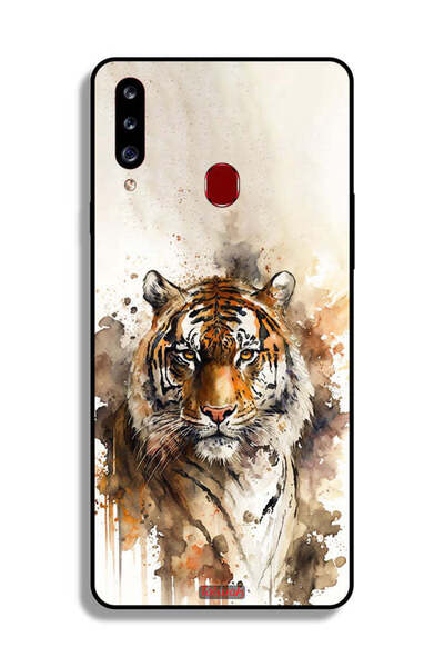 Tolwak غطاء حماية لهاتف Samsung Galaxy A20s بتصميم فن تجريدي من جلد الفهد