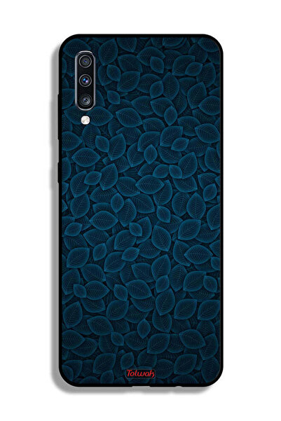 Tolwak غطاء حماية لهاتف سامسونج جالكسي A70 بنقشة أوراق الشجر الفنية الرقمية
