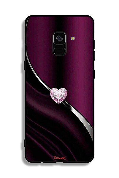 Tolwak غطاء حماية بتصميم قلب ماسي من سامسونج جالكسي A8 بلس (2018)