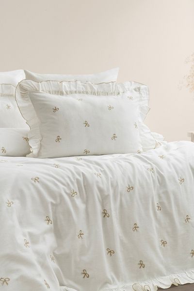 ZEBRA CASA Fiona Embroidered Duvet Cover Set