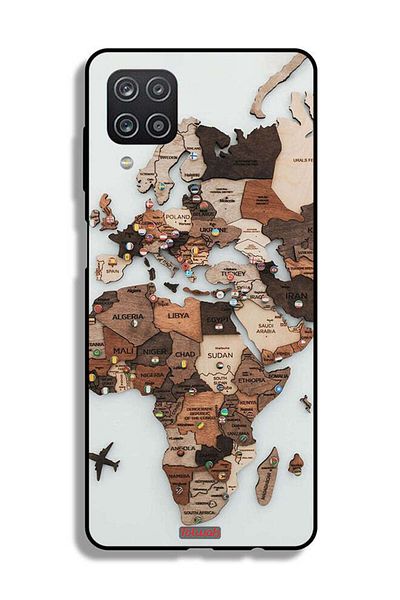 Tolwak غطاء حماية لهاتف Samsung Galaxy M12 بتصميم خريطة العالم