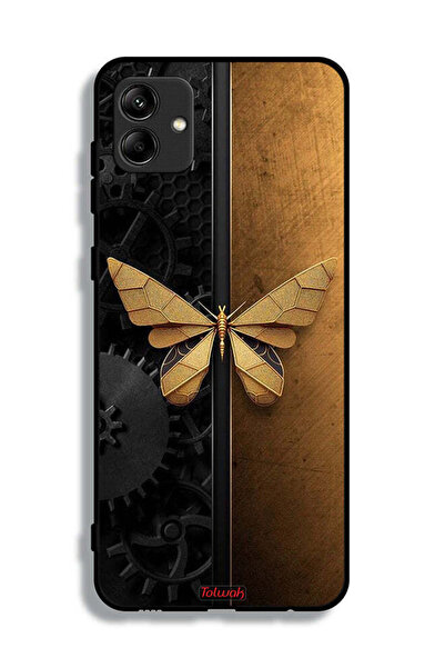 Tolwak Samsung Galaxy A04 Protective Case Cover Steel Butterfly