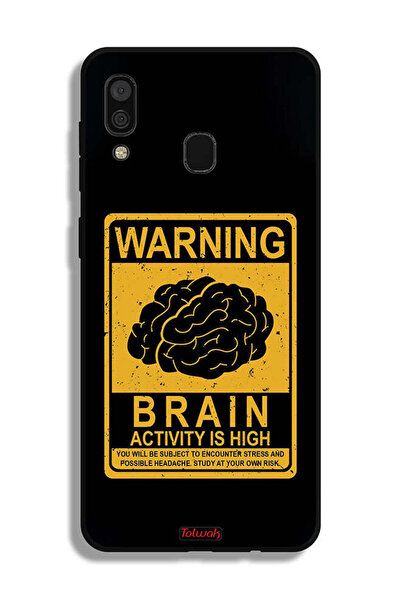 Tolwak غطاء حماية لهاتف Samsung Galaxy A30 تحذير من ارتفاع نشاط الدماغ