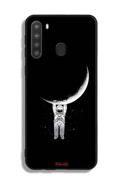 Tolwak Samsung Galaxy A21 Protective Case Cover Hanging From Moon