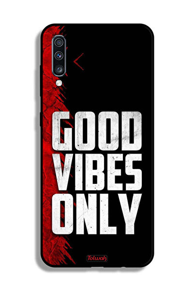 Tolwak غطاء حماية لهاتف سامسونج جالكسي A70 - Good Vibes Only