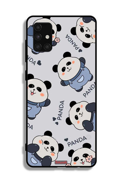 Tolwak Samsung Galaxy A71 4G Protective Case Cover Pattern Of Pandas