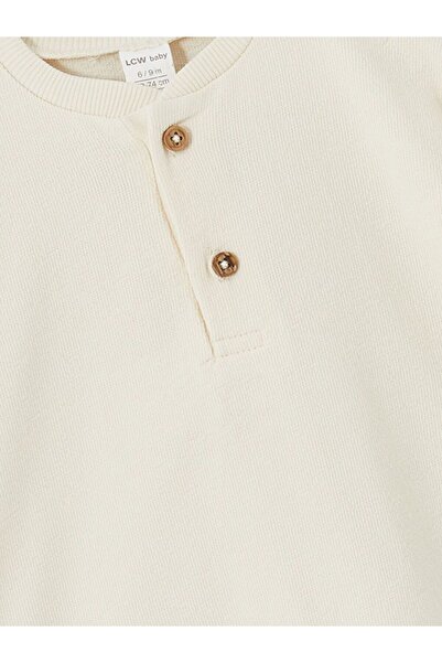 LC Waikiki Lcw Baby Crew Neck Basic Baby Boy Sweatshirt and Trousers 2 Pcs