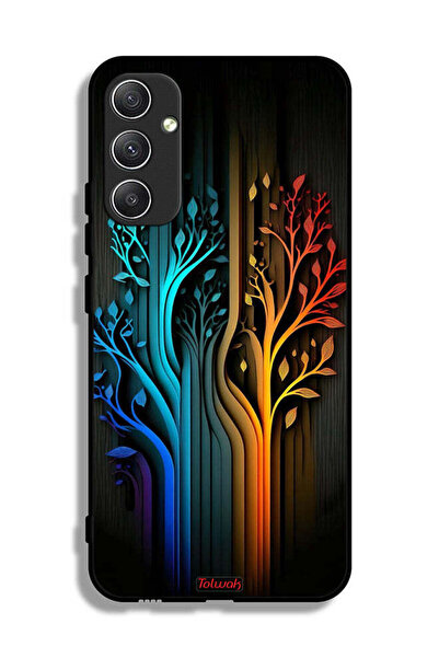 Tolwak غطاء حماية لهاتف سامسونج جالاكسي A34 5G برسومات أوراق الشجر
