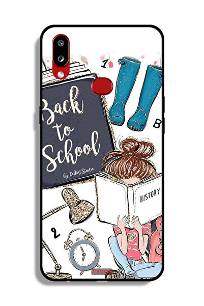 Tolwak غطاء حماية لهاتف Samsung Galaxy A10s بتصميم فتاة العودة إلى المدرسة تق...