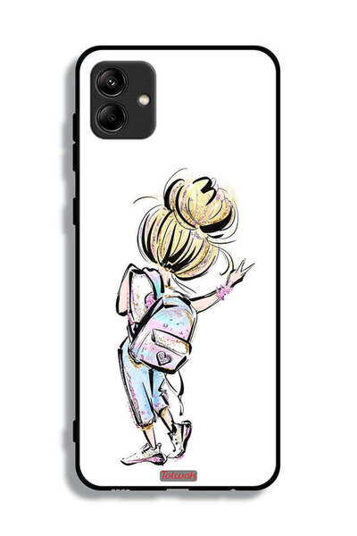 Tolwak غطاء حماية لهاتف سامسونج جالاكسي M04 بتصميم فتاة العودة إلى المدرسة