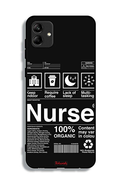 Tolwak Samsung Galaxy M04 Protective Case Cover Nurse Sticker
