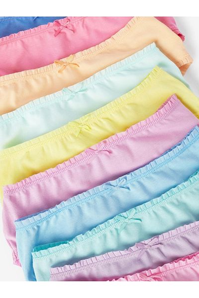 Next Baby Set de chiloți 10 piese 100% bumbac roz liliac violet