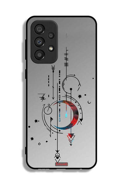 Tolwak Samsung Galaxy A33 5G Protective Case Cover Moon And Arrows Art Pattern