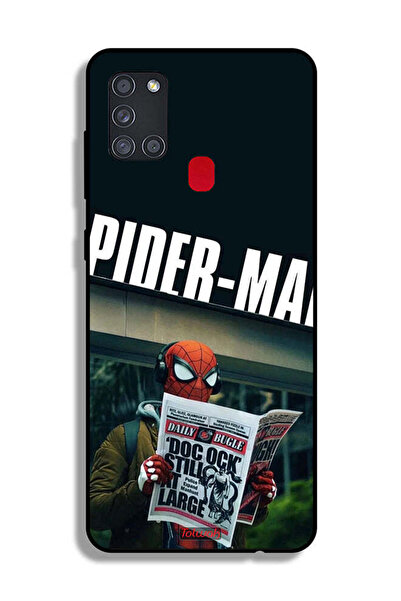 Tolwak غطاء حماية لهاتف سامسونج جالكسي A21s سبايدرمان يقرأ صحيفة