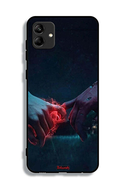 Tolwak Samsung Galaxy A04 Protective Case Cover Burning Hands