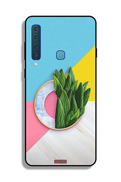 Tolwak غطاء حماية لهاتف Samsung Galaxy A9 (2018) بنمط أوراق تجريدية