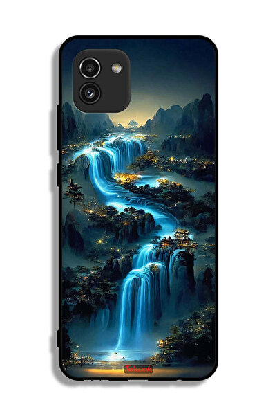 Tolwak غطاء حماية لهاتف Samsung Galaxy A03 بتصميم شلال فني