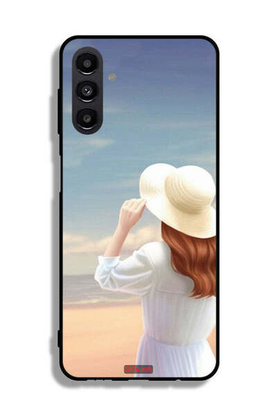 Tolwak Samsung Galaxy A13 5G Protective Case Cover Hat Girl Standing