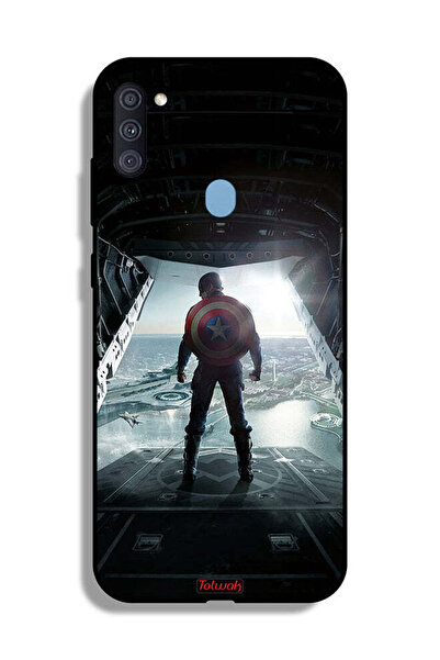 Tolwak Samsung Galaxy A11 Protective Case Cover Portrait Display Captain America