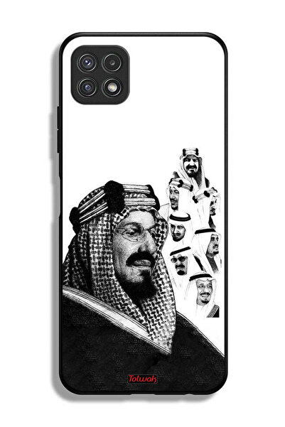 Tolwak غطاء حماية لهاتف سامسونج جالاكسي A22 5G، ملصق فني أبيض وأسود لملوك الم...