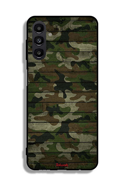 Tolwak Samsung Galaxy A13 5G Protective Case Cover Camouflage Wooden Pattern