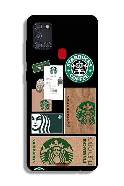 Tolwak غطاء حماية لهاتف سامسونج جالكسي A21s، ملصق ستاربكس