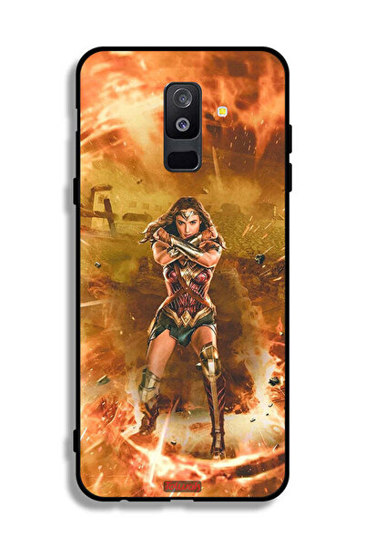 Tolwak غطاء حماية لهاتف Samsung Galaxy A6 Plus (2018) بتصميم Wonder Women