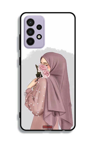 Tolwak غطاء حماية لهاتف سامسونج جالاكسي A52s 5G برسومات فتاة تحمل ورودًا