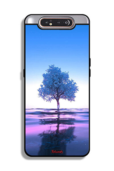 Tolwak Samsung Galaxy A80 Protective Case Cover Tree Neon Body Of Water Refle...