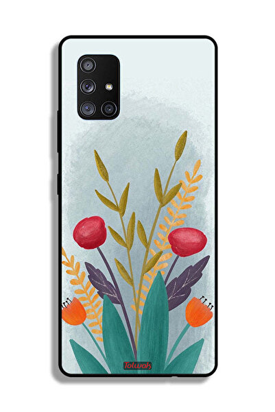 Tolwak غطاء حماية لهاتف سامسونج جالاكسي A71 5G برسومات نباتية