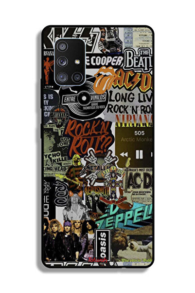 Tolwak غطاء حماية لهاتف سامسونج جالاكسي A71 5G، تحيا موسيقى الروك آند رول