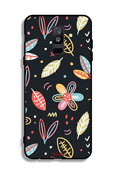 Tolwak Samsung Galaxy A6 Plus (2018) Protective Case Cover Flowers And Leaves...
