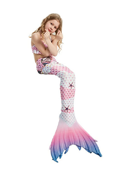 EarthKeepers Coadă de sirenă THK®, scoici/stele de mare cu brățară, lucrată m...