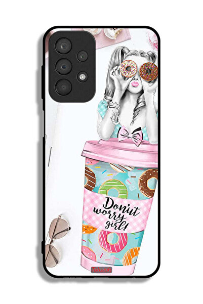 Tolwak غطاء حماية لهاتف سامسونج جالكسي A23 - فتاة دونات ووري