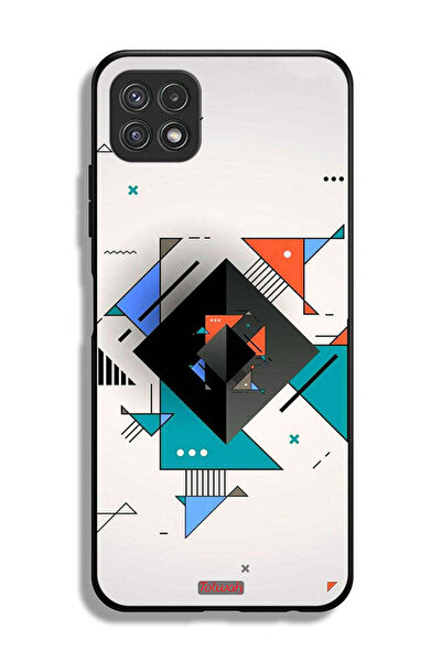 Tolwak غطاء حماية لهاتف سامسونج جالكسي A22 5G بأشكال مربعة ومثلثة ونمط تجريدي