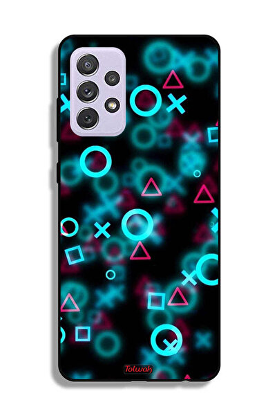 Tolwak غطاء حماية لهاتف سامسونج جالاكسي A72 5G برسومات أيقونات لعبة الحبار ال...
